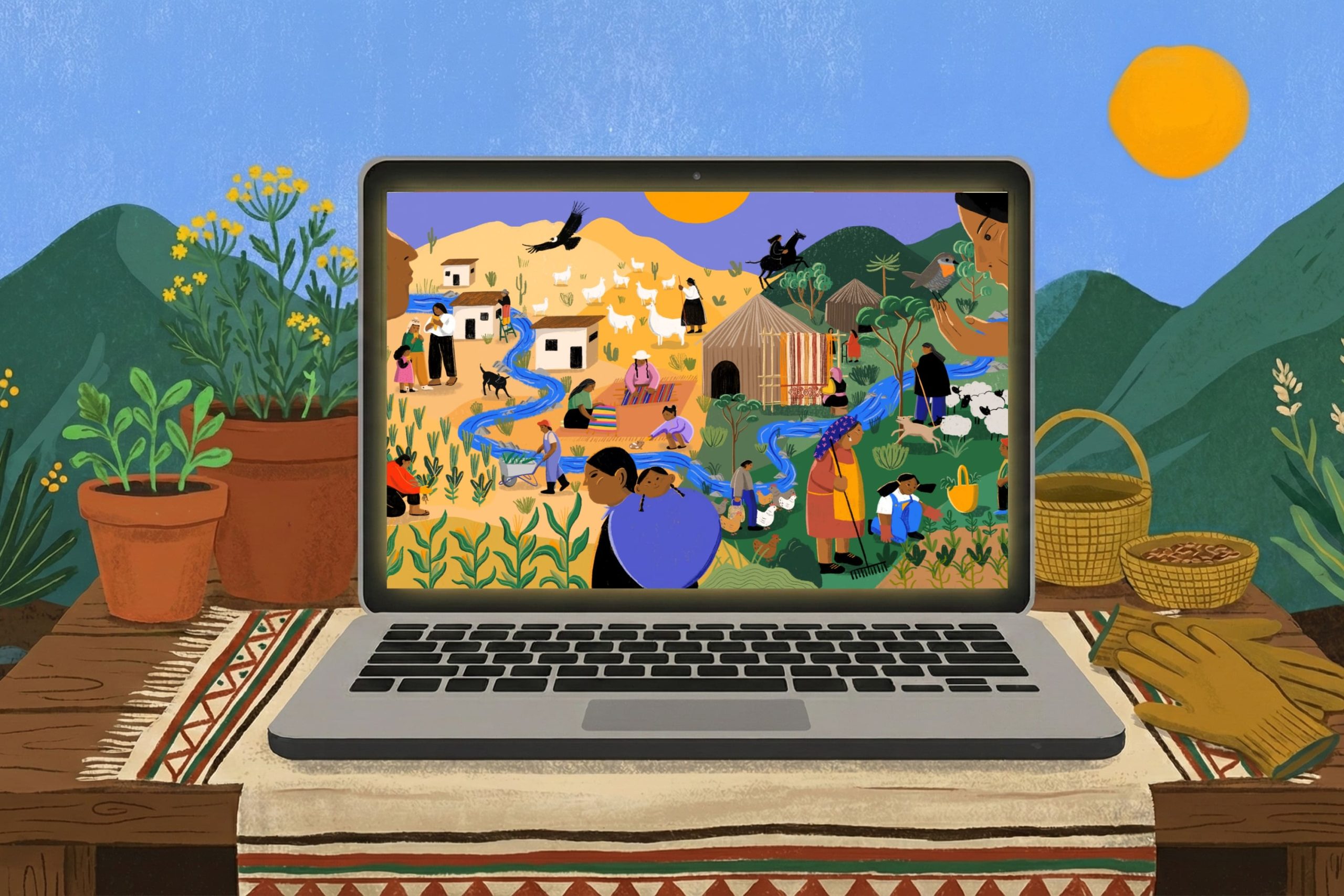 Nuevo sitio web de Vejez Indígena: escenas de vida rural, saberes ancestrales aymara y mapuche en una plataforma digital.